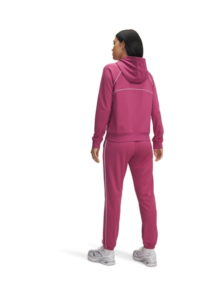 Under Armour Pink Rival Tricot HD Tracksuit - Image 2 of 4