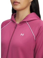 Under Armour Pink Rival Tricot HD Tracksuit - Image 3 of 4