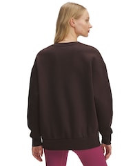 Under Armour Light Brown Oversized Icon Fleece Sweatshirt - Image 2 of 3