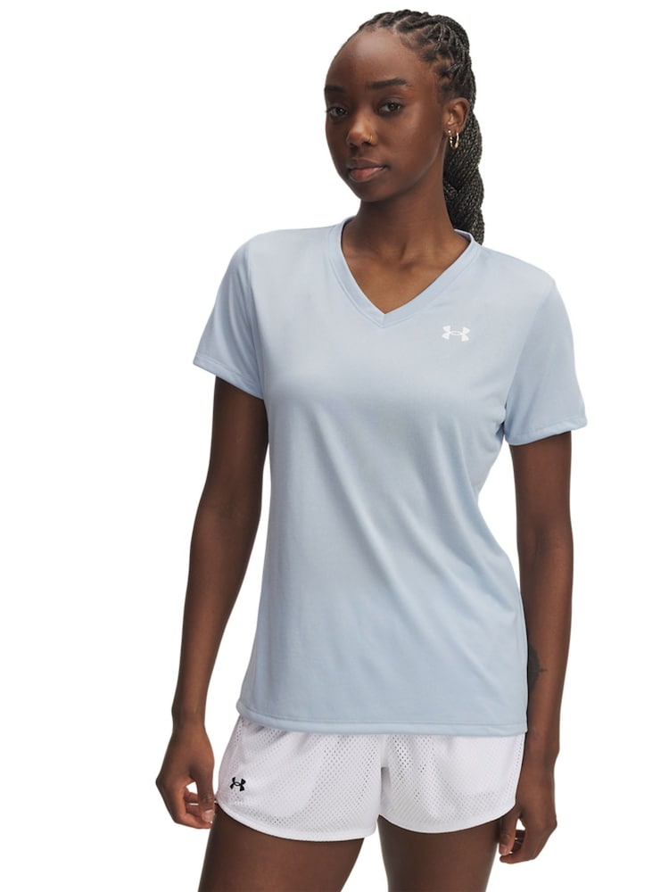 Under Armour Blue Tech V Neck T-Shirt - Image 1 of 2