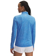 Under Armour Blue Tech Twist 1/2 Zip Sweat Top - Image 2 of 3