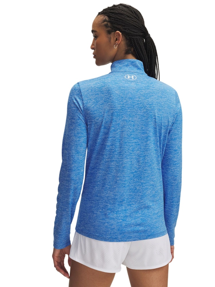 Under Armour Blue Tech Twist 1/2 Zip Sweat Top - Image 2 of 3