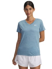 Under Armour Navy Blue Tech V-Neck T-Shirt - Image 1 of 2