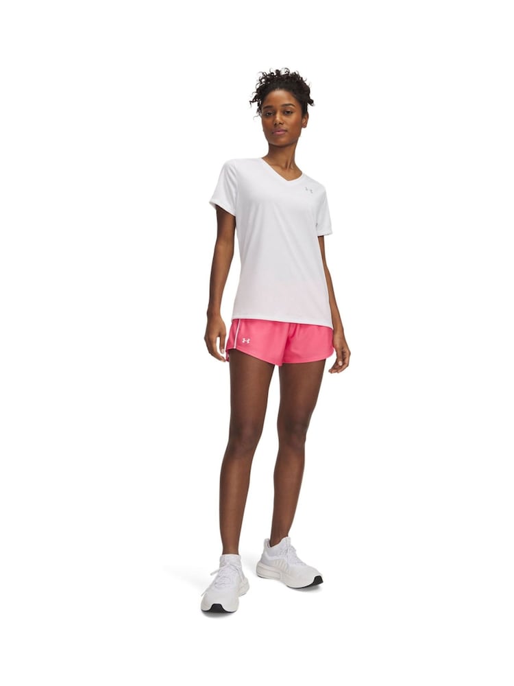 Under Armour Light Pink Tech Play Up Shorts - Image 3 of 3