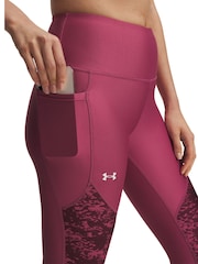 Under Armour Pink Tech Fitted Ankle Leggings - Image 3 of 4
