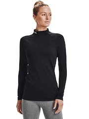 Under Armour Black Coldgear Mock Long Sleeve Top - Image 1 of 8