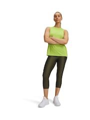Under Armour Green Tech Crop Leggings - Image 1 of 3