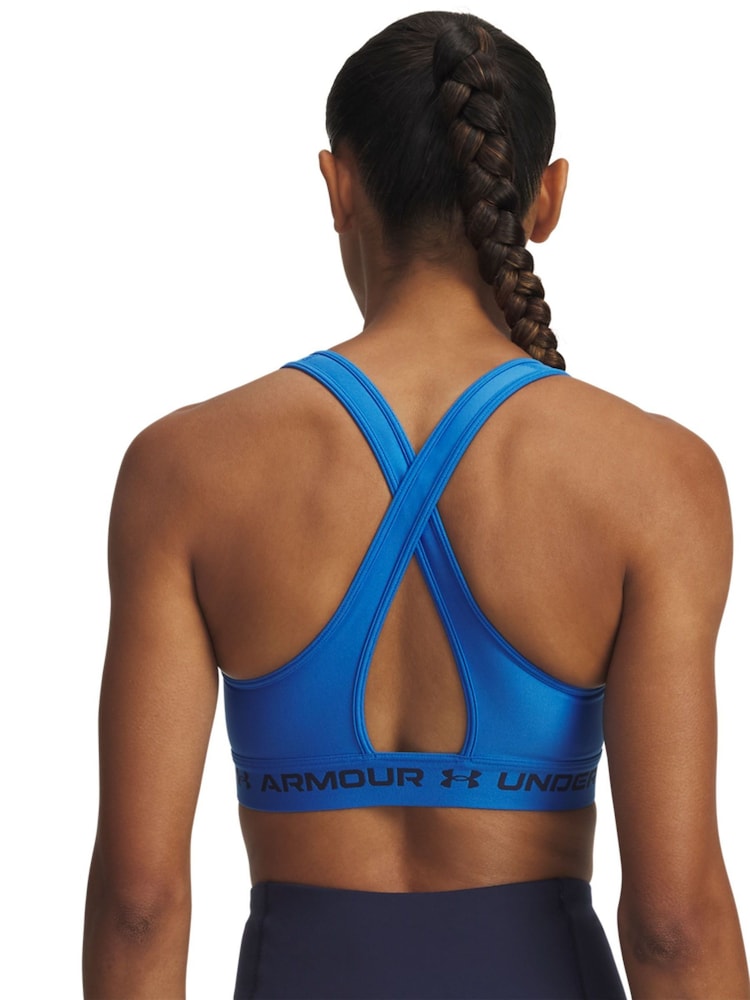 Under Armour Blue Crossback Mid Support Bra - Image 2 of 2
