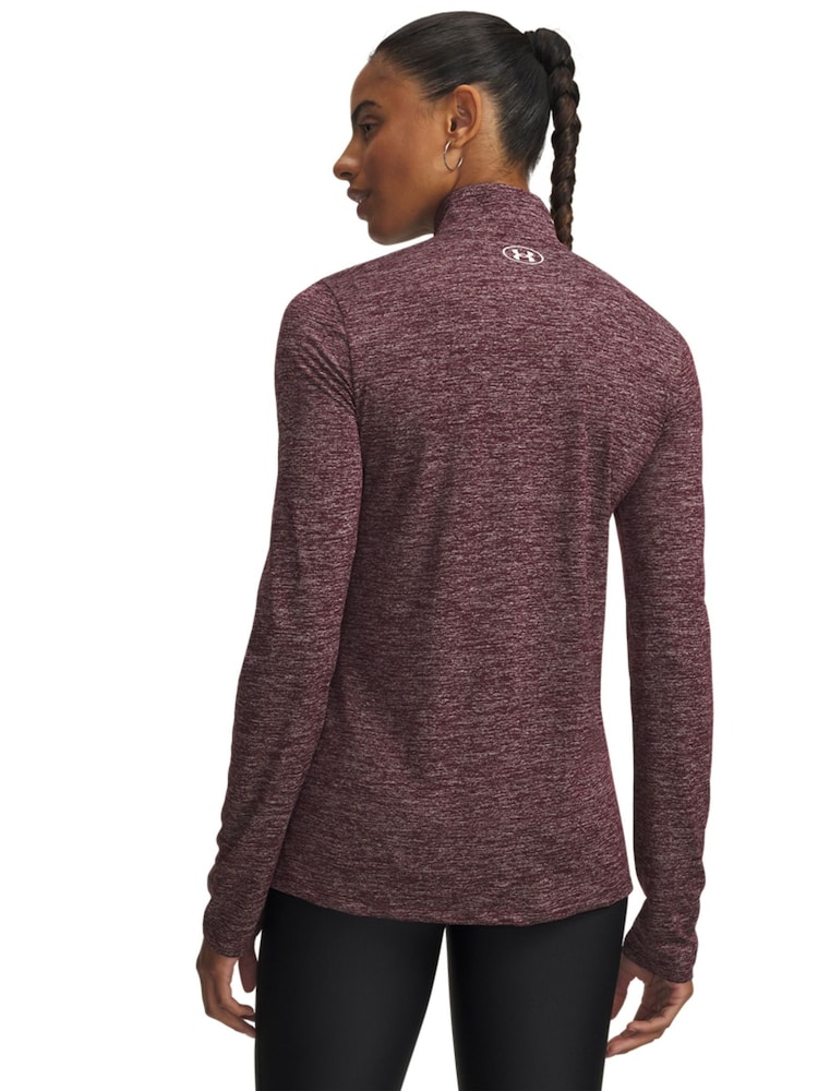 Under Armour Purple Tech Twist 1/2 Zip Sweat Top - Image 3 of 3