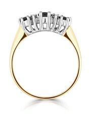 The Diamond Store 9K Gold Sapphire 1.00CT And Diamond Ring - Image 3 of 5