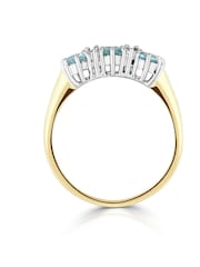 The Diamond Store 9K Gold Blue Topaz 0.50CT And Diamond Ring - Image 4 of 5