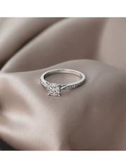 The Diamond Store 925 Silver 0.25ct H/Si Lab Diamond Engagement Ring With Shoulders - Image 4 of 6