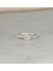 The Diamond Store 9K White Gold 0.20ct Masami Engagement Pave Set Ring - Image 5 of 5
