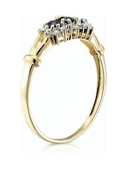 The Diamond Store 9K Gold Blue 0.34ct Sapphire And Diamond Ring - Image 2 of 5