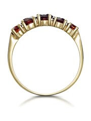 The Diamond Store 9K Yellow Gold Red Garnet Ring - Image 3 of 5