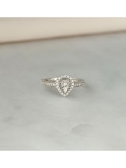 The Diamond Store 9K White Gold 0.15ct Masami Pear Shaped Pave Engagement Ring - Image 3 of 5