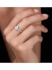 The Diamond Store 9K White Gold 0.15ct Masami Pear Shaped Pave Engagement Ring - Image 5 of 5