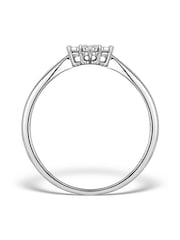 The Diamond Store 9K White Gold 0.04ct Diamond Cluster Ring - Image 2 of 4