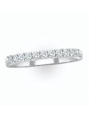 The Diamond Store 9K White Gold 0.30CT Lab Diamond Half Eternity Ring - Image 4 of 5