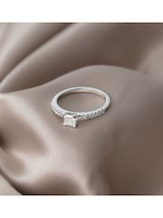 The Diamond Store 9K White Gold 0.50ct H/Si Princess Cut Lab Diamond Engagement Ring - Image 4 of 6