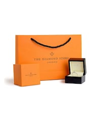 The Diamond Store 9K White Gold Tapered Design Lab 0.33ct H/Si Diamond Engagement Ring - Image 3 of 5