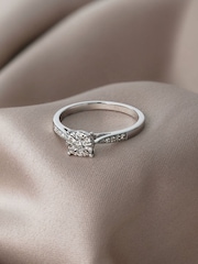 The Diamond Store 9K White 0.25ct H/Si Lab Diamond Engagement Ring With Shoulders - Image 3 of 4