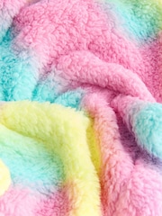 Pink Tie Dye Borg Fleece Dressing Gown (9mths-16yrs) - Image 3 of 5