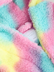 Pink Tie Dye Borg Fleece Dressing Gown (9mths-16yrs) - Image 4 of 5