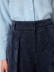 Navy Cord Wide Leg Trousers - Image 5 of 8