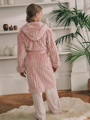Pink Fleece Cord Dressing Gown (5-16yrs) - Image 3 of 5