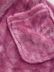 Mauve Soft Touch Fleece Longer Length Dressing Gown (7-16yrs) - Image 4 of 4