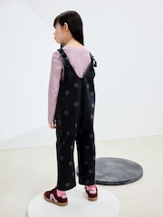 Grey Polka Dot Slouchy Dungarees (3-16yrs) - Image 2 of 8