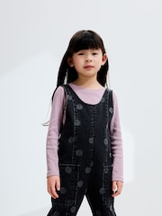 Grey Polka Dot Slouchy Dungarees (3-16yrs) - Image 3 of 8