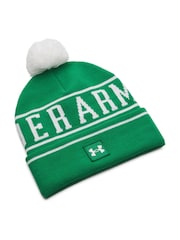 Under Armour Green Logo Halftime Pom Beanie - Image 2 of 3