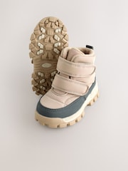 Neutral Quilted Touch Fastening Boots - Image 3 of 6