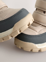 Neutral Quilted Touch Fastening Boots - Image 5 of 6