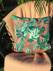 Furn Coral Psychedelic Jungle Outdoor Polyester Cushion - Image 1 of 3