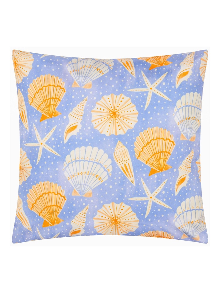 Furn Blue Sea Shells Outdoor Polyester Cushion - Image 1 of 4