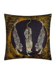 Paoletti Black or Gold Leopardis Trio Outdoor Polyester Cushion - Image 1 of 4