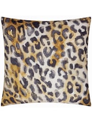 Paoletti Black or Gold Leopardis Trio Outdoor Polyester Cushion - Image 2 of 4