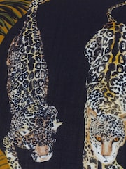Paoletti Black or Gold Leopardis Trio Outdoor Polyester Cushion - Image 4 of 4