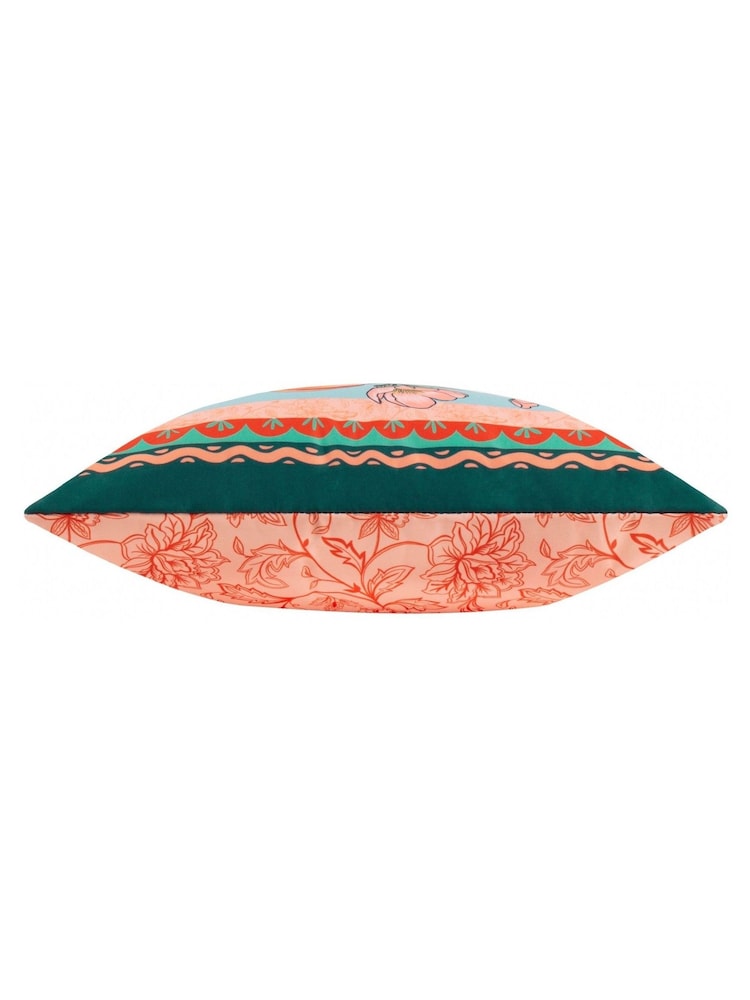 Furn Multicolour Anemone Peaches Outdoor Polyester Cushion - Image 3 of 4