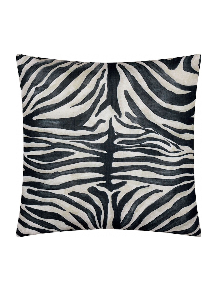 Paoletti Multicolour Leopardis Zebra Outdoor Polyester Cushion - Image 2 of 4