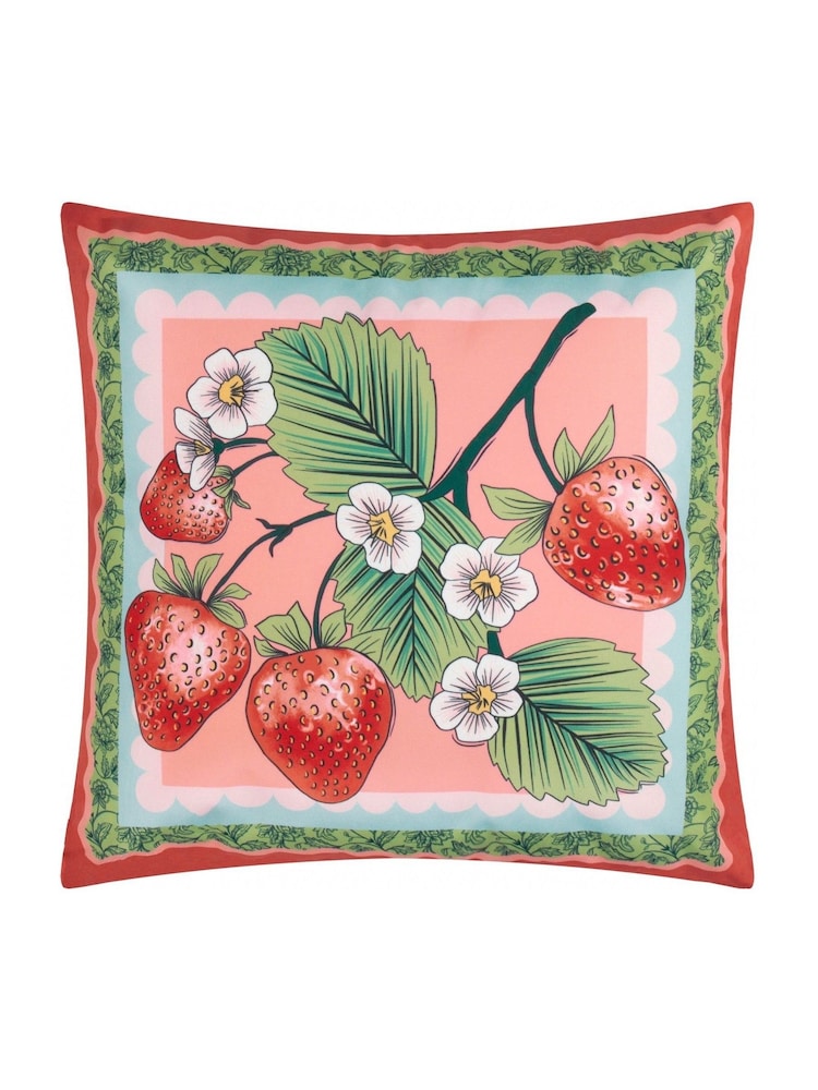 Furn Anemone Strawberries Outdoor Polyester Cushion - صورة 1 من 4