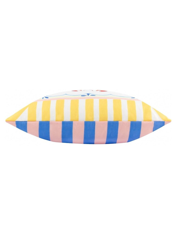 Furn Multicolour Brunch Stripes Outdoor Polyester Cushion - Image 3 of 4