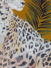Paoletti Black or Gold Leopardis Cat Outdoor Polyester Cushion - Image 4 of 4