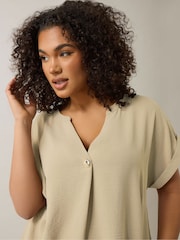 Evans Natural Button Detail Blouse - Imagen 2 de 6