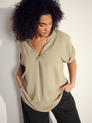 Evans Natural Button Detail Blouse - Imagen 5 de 6