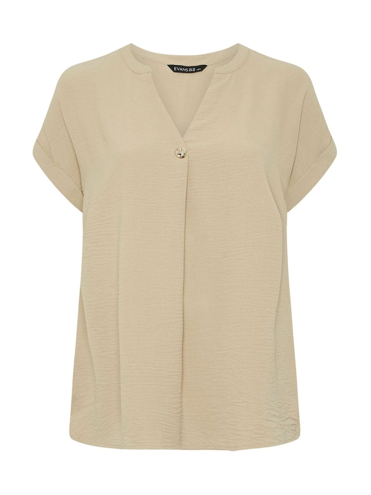 Evans Natural Button Detail Blouse - Imagen 6 de 6