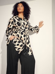 Evans Natural Animal Print Utility Tunic - Image 5 of 7